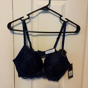 Lux Dark Blue Lace Bra